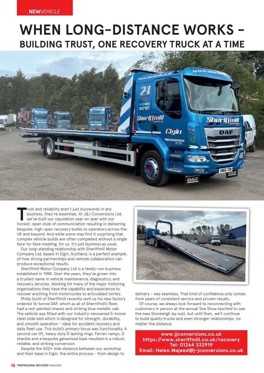 Professional Recovery Magazine Preview Pages