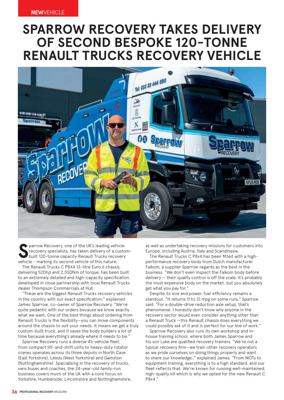 Professional Recovery Magazine Preview Pages