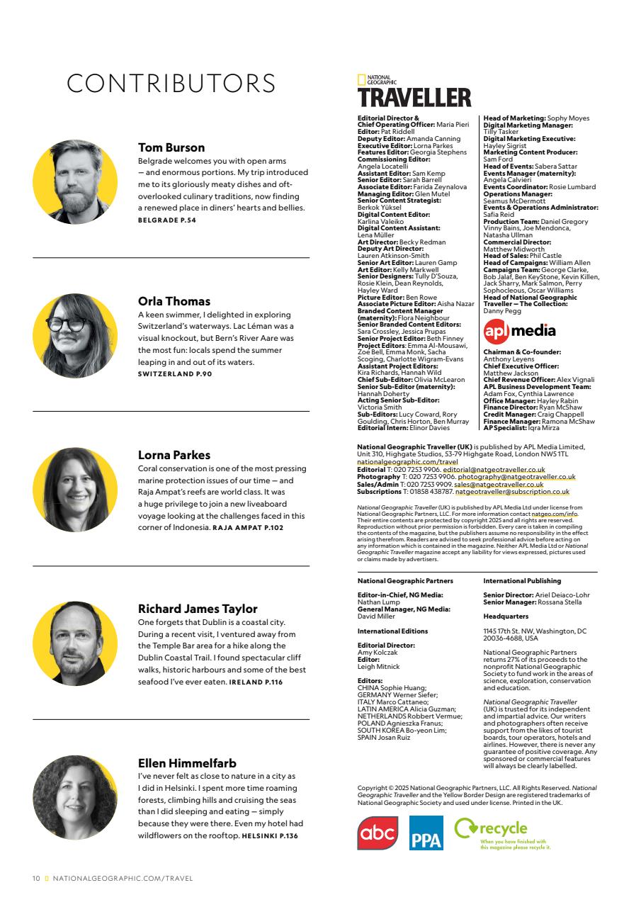 National Geographic Traveller UK Preview Pages