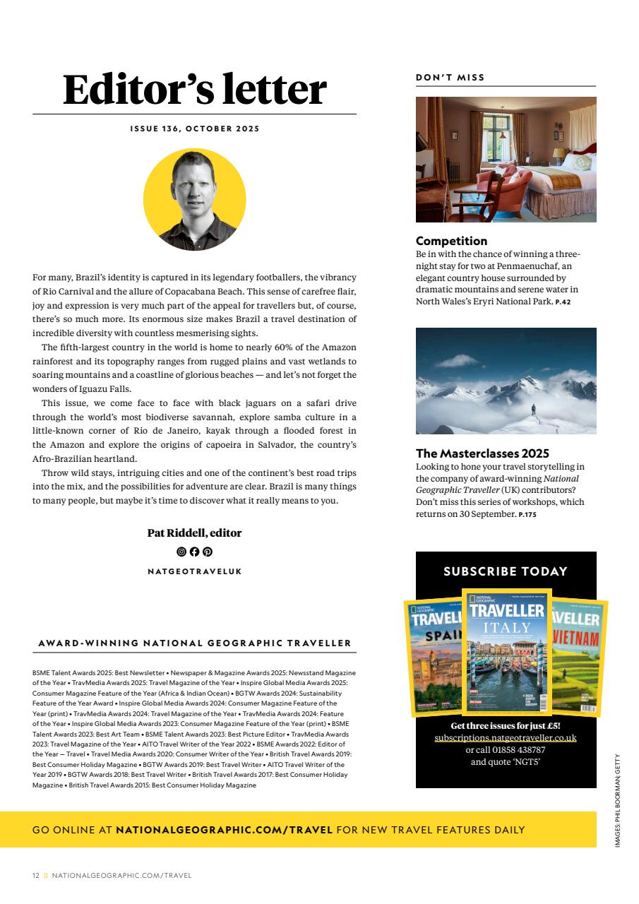 National Geographic Traveller UK Preview Pages