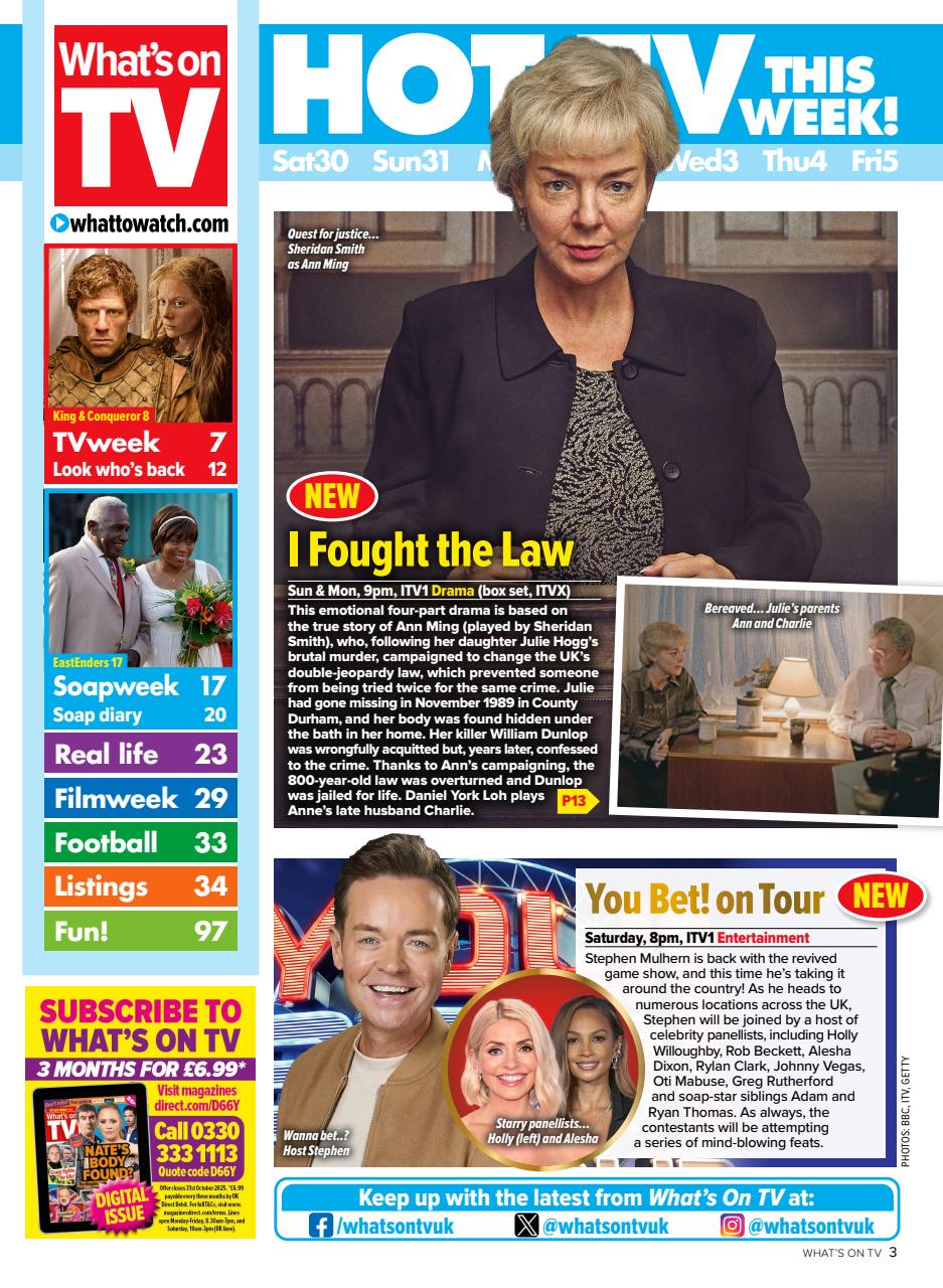 What's on TV Preview Pages