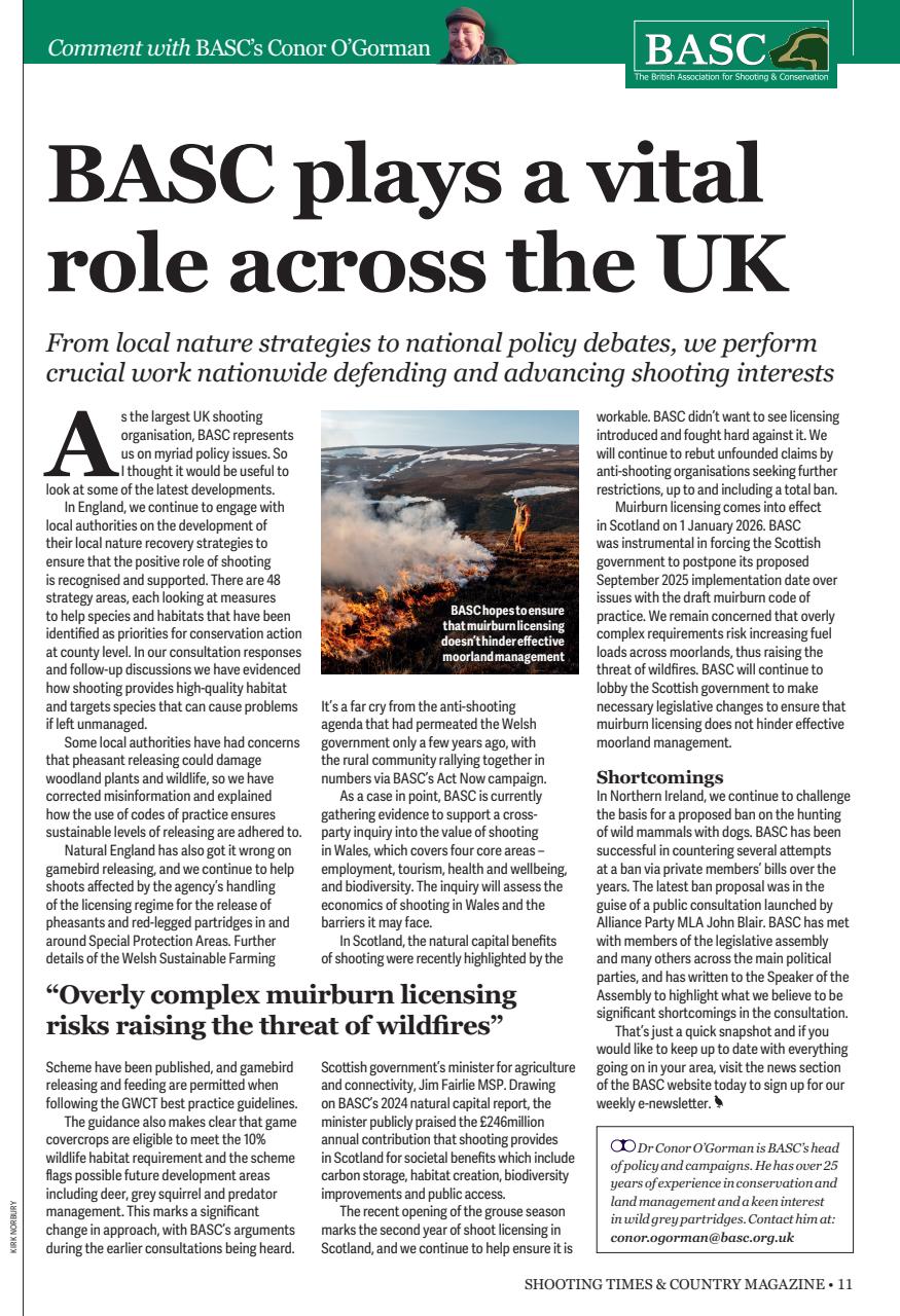 Shooting Times & Country Preview Pages