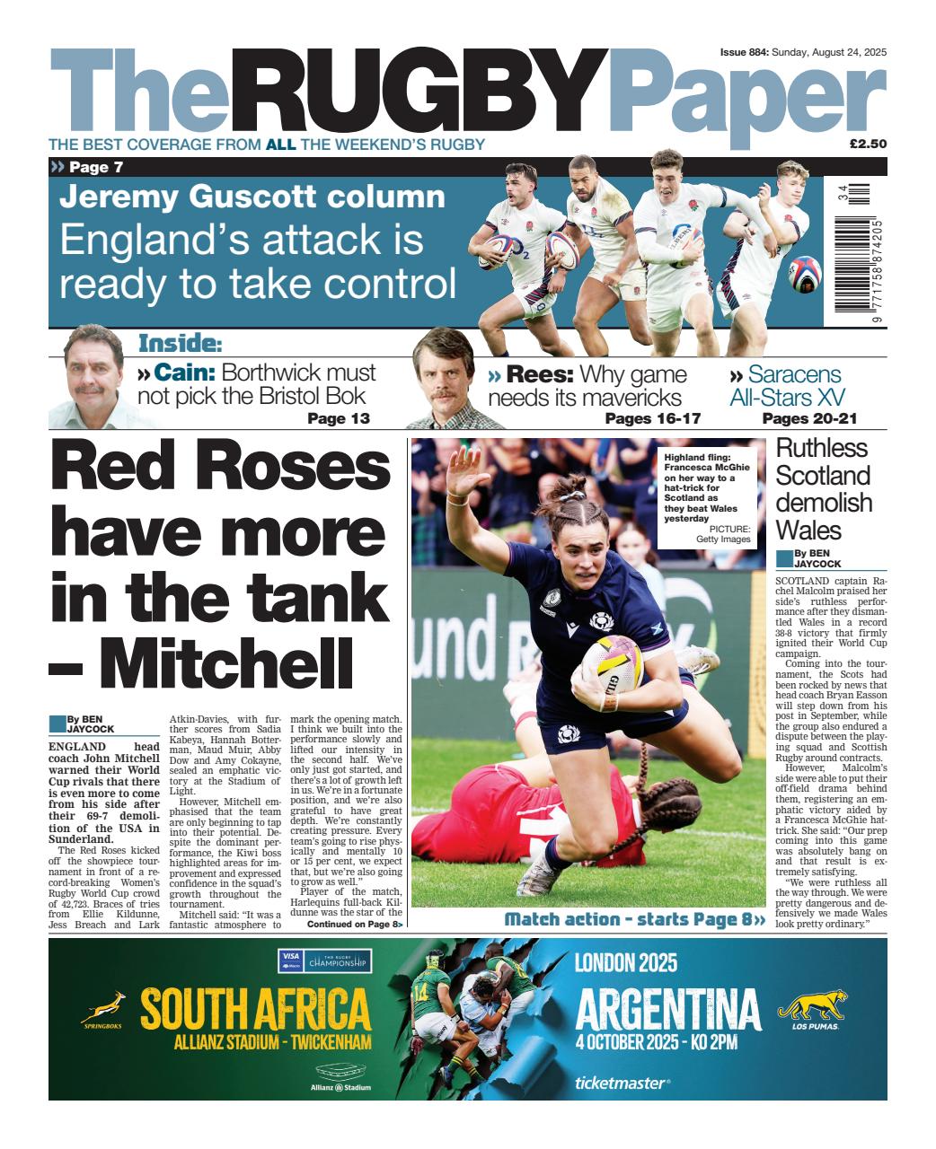 The Rugby Paper Preview Pages