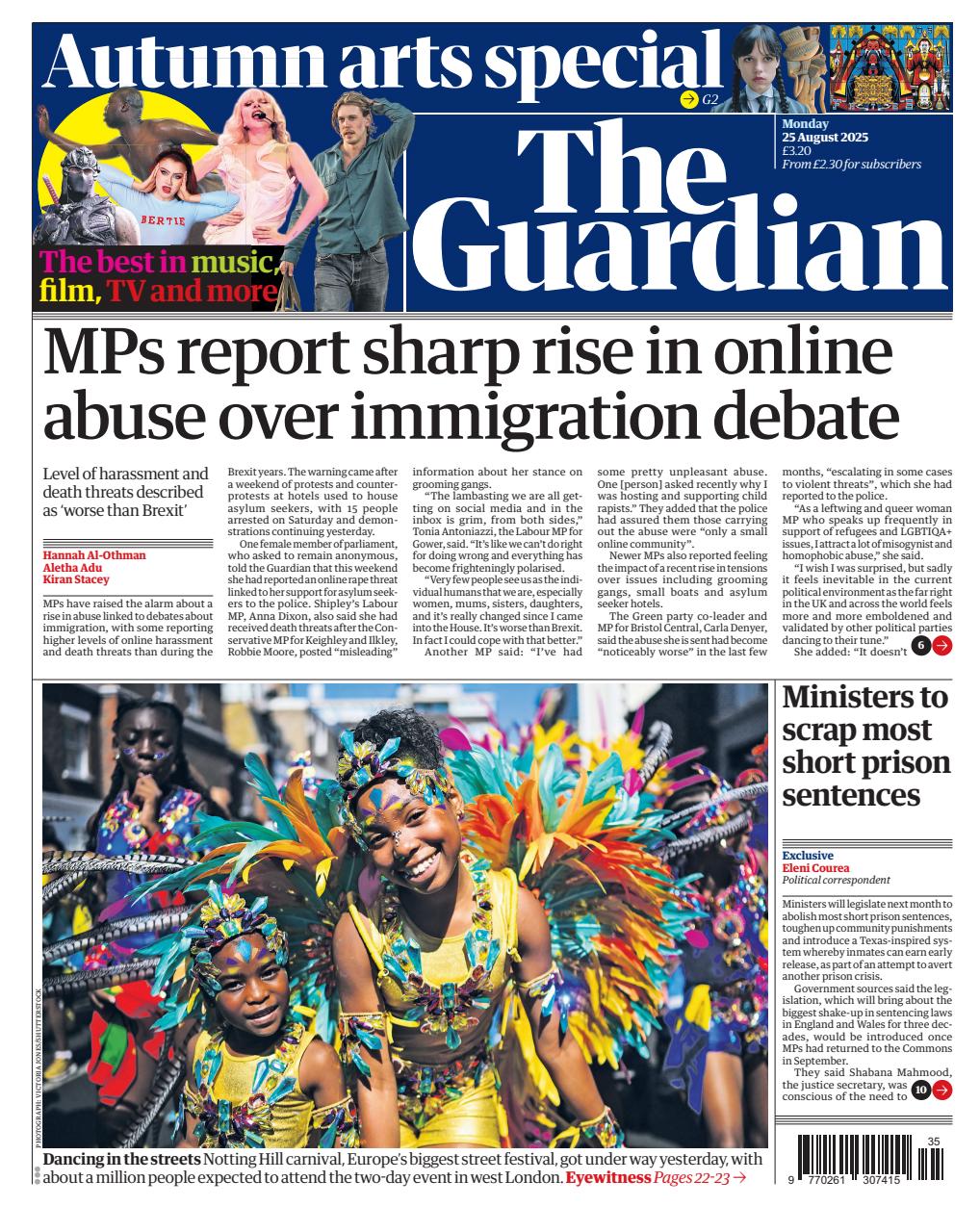 The Guardian Newspaper Preview Pages