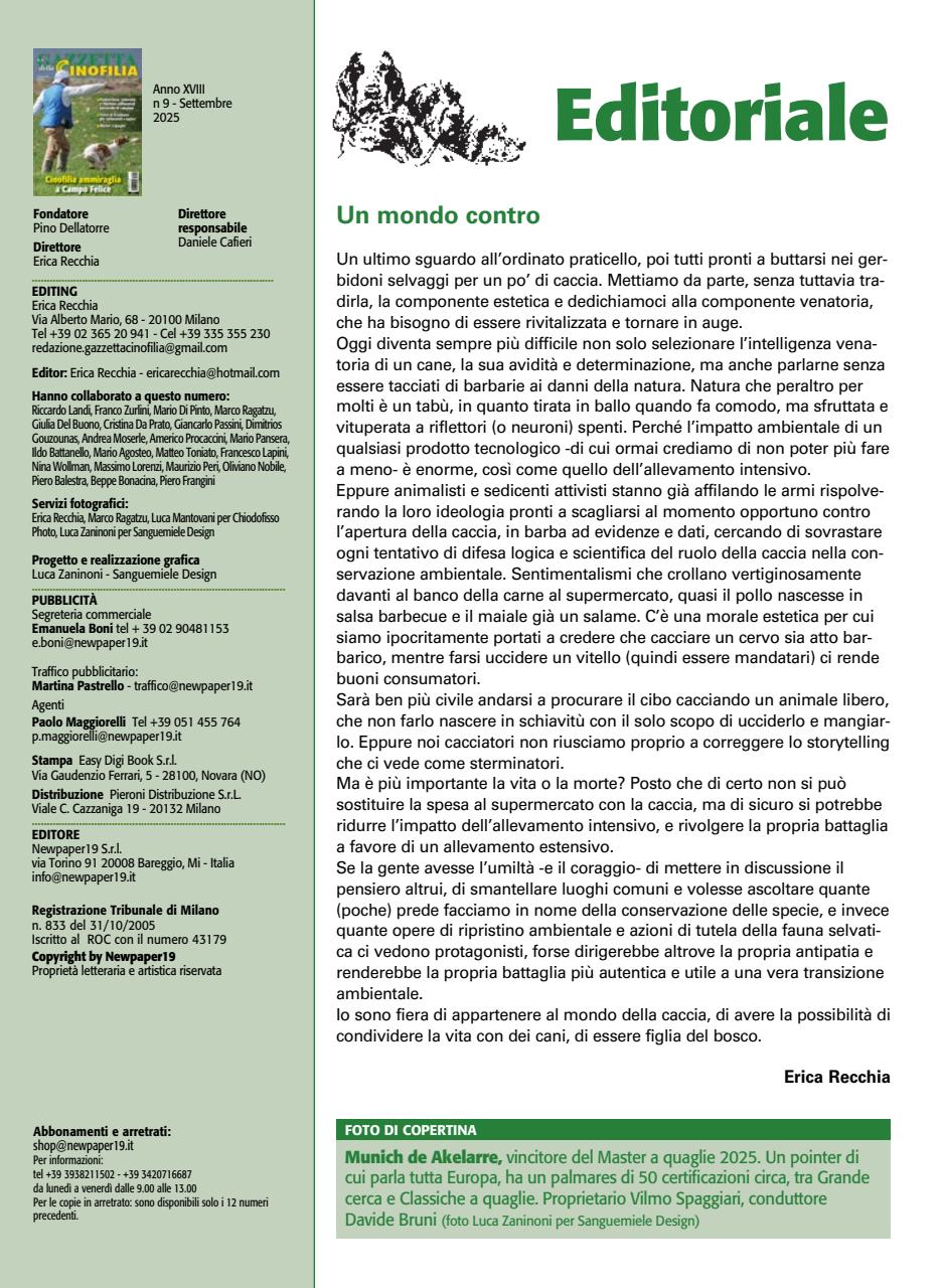 La Gazzetta Della Cinofilia Venatoria Preview Pages