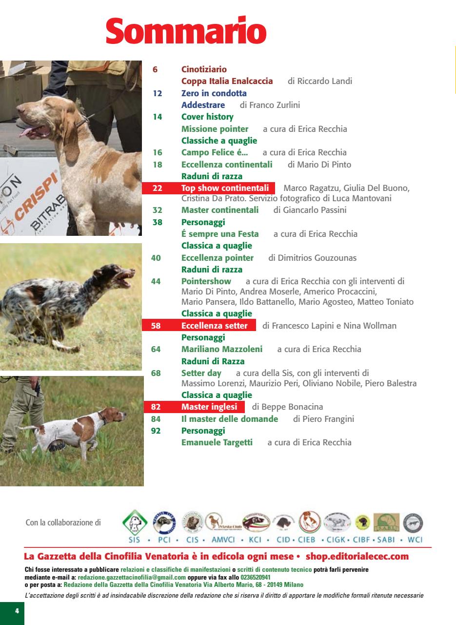 La Gazzetta Della Cinofilia Venatoria Preview Pages