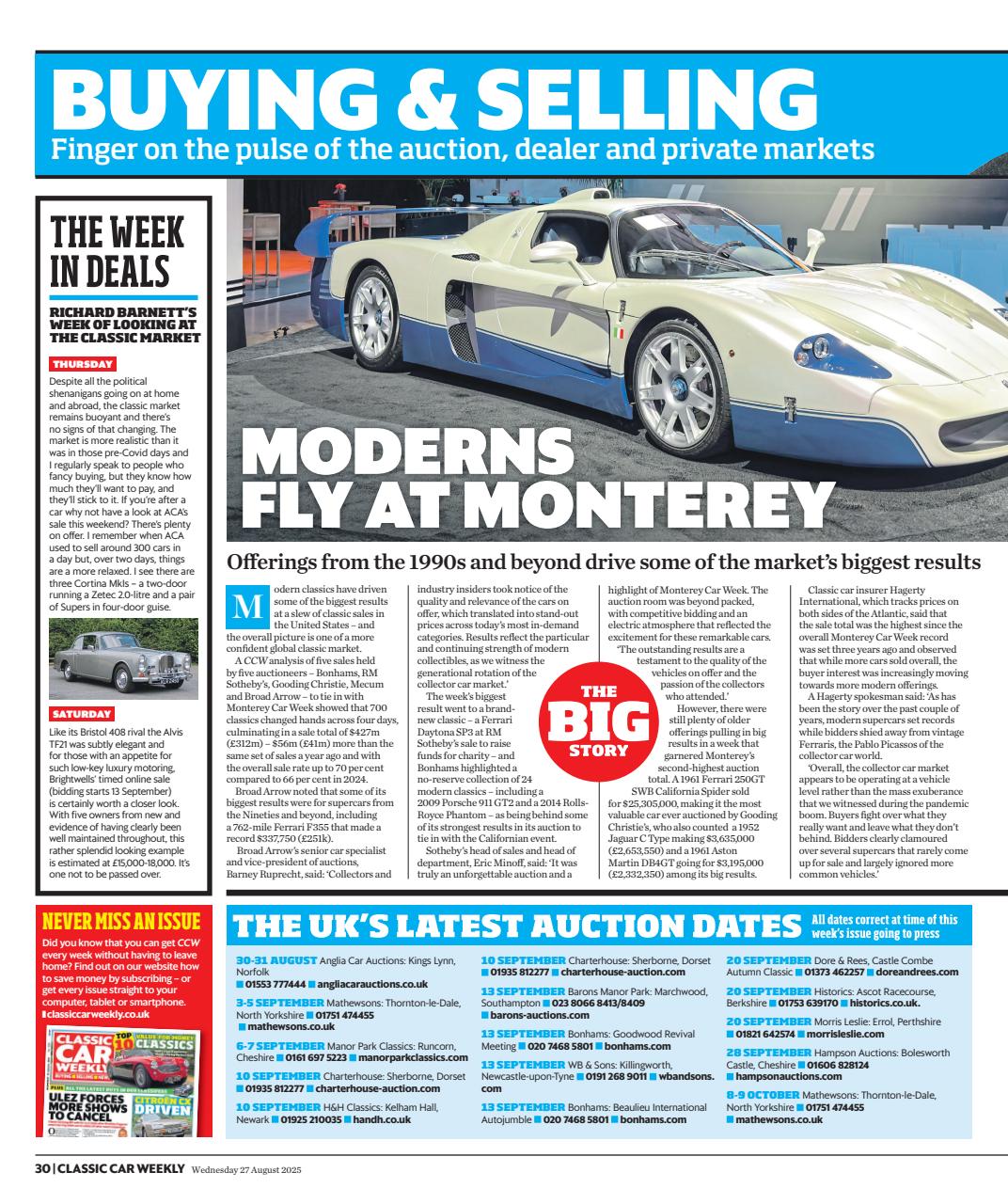 Classic Car Weekly Preview Pages
