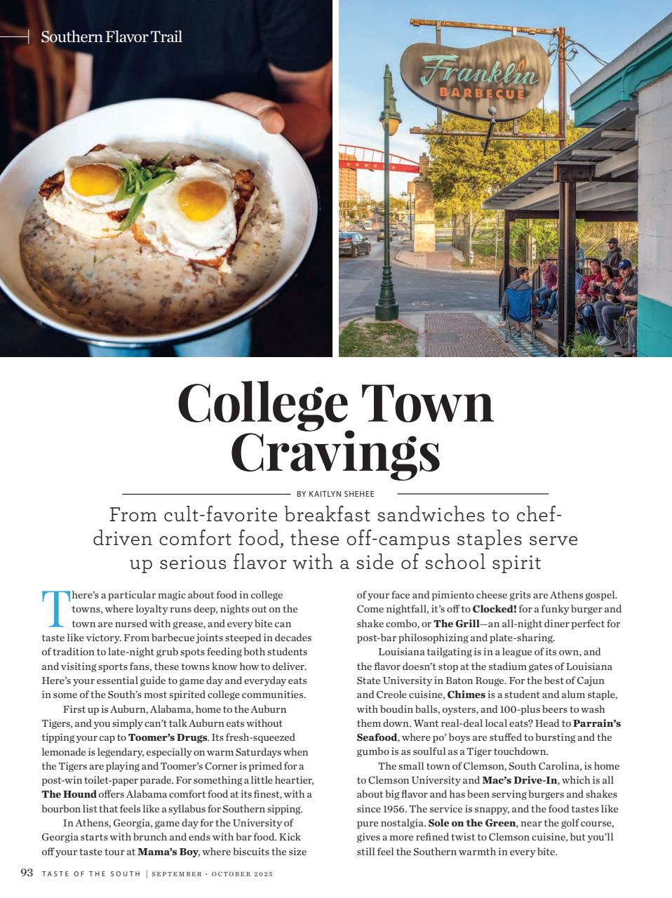 Taste of the South Preview Pages