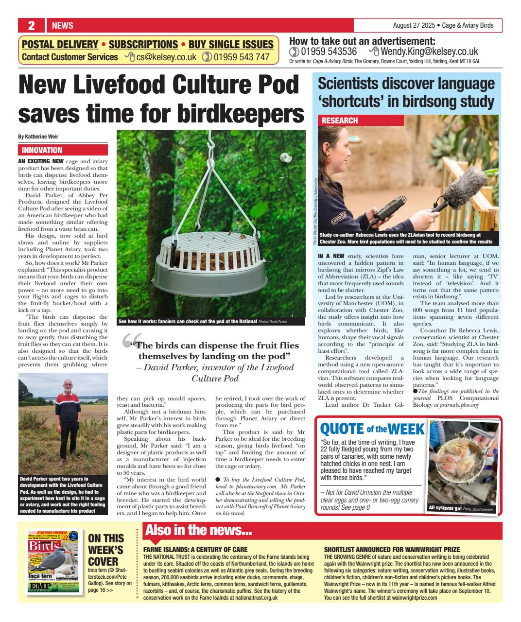 Cage & Aviary Birds Preview Pages