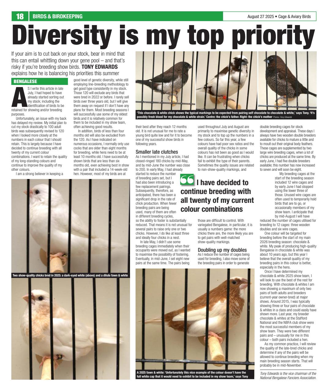 Cage & Aviary Birds Preview Pages