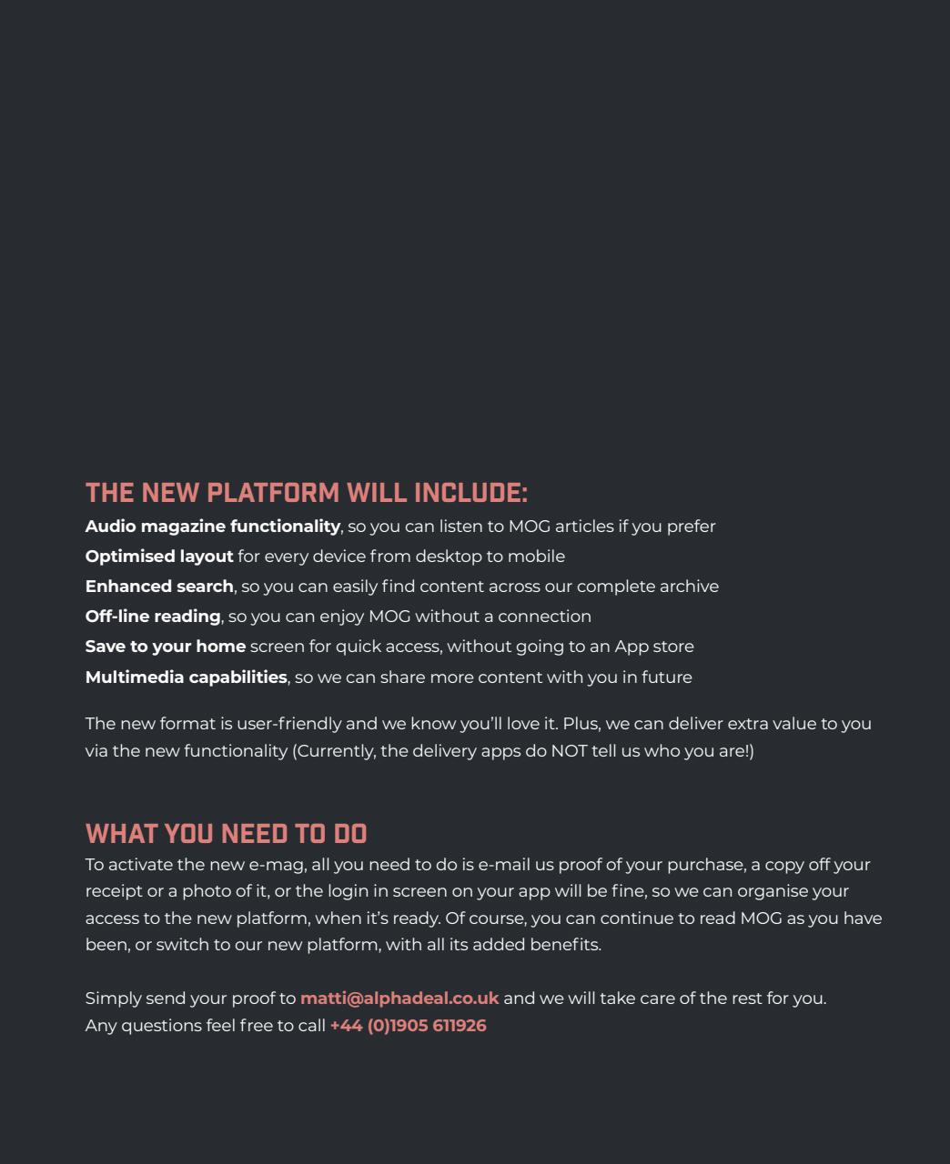 MOG Magazine Preview Pages