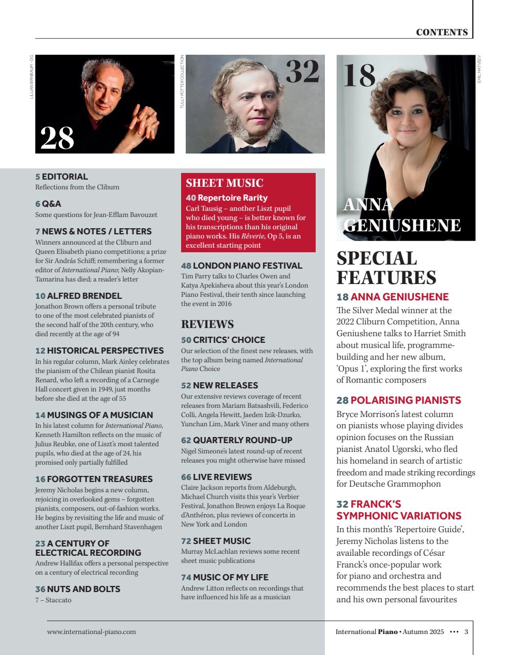 International Piano Preview Pages