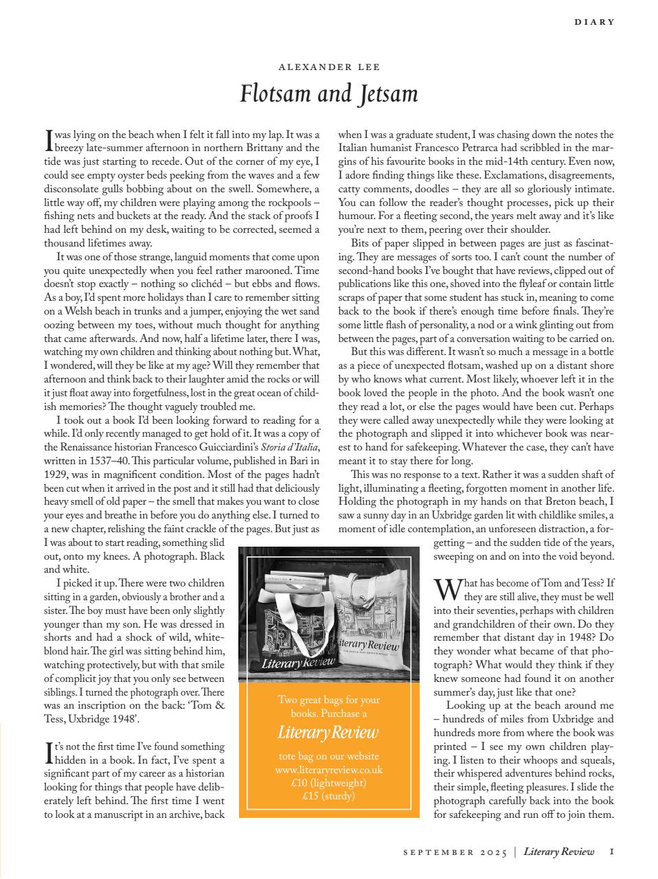 Literary Review Preview Pages