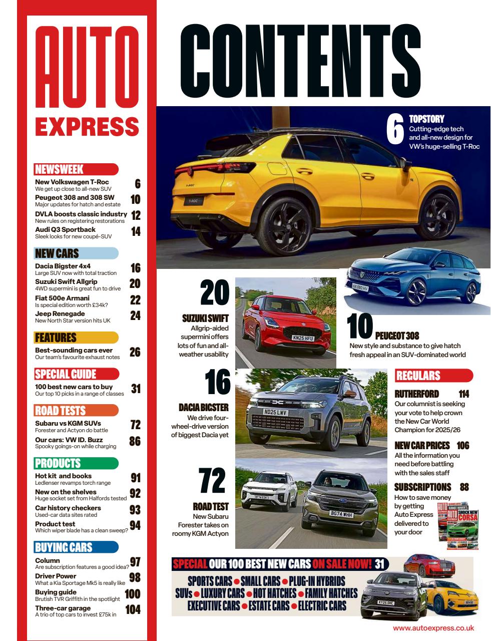 Auto Express Preview Pages