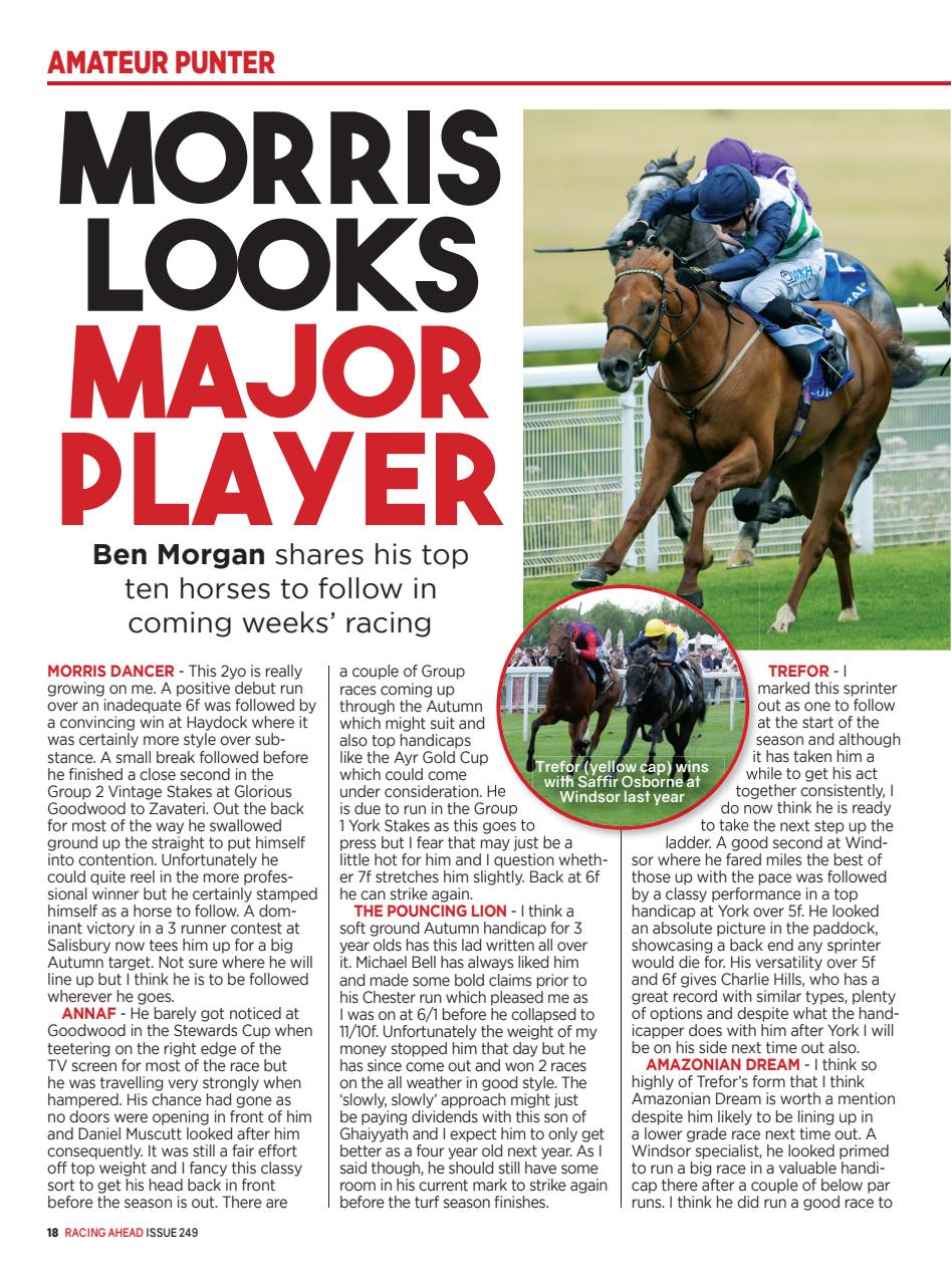 Racing Ahead Preview Pages