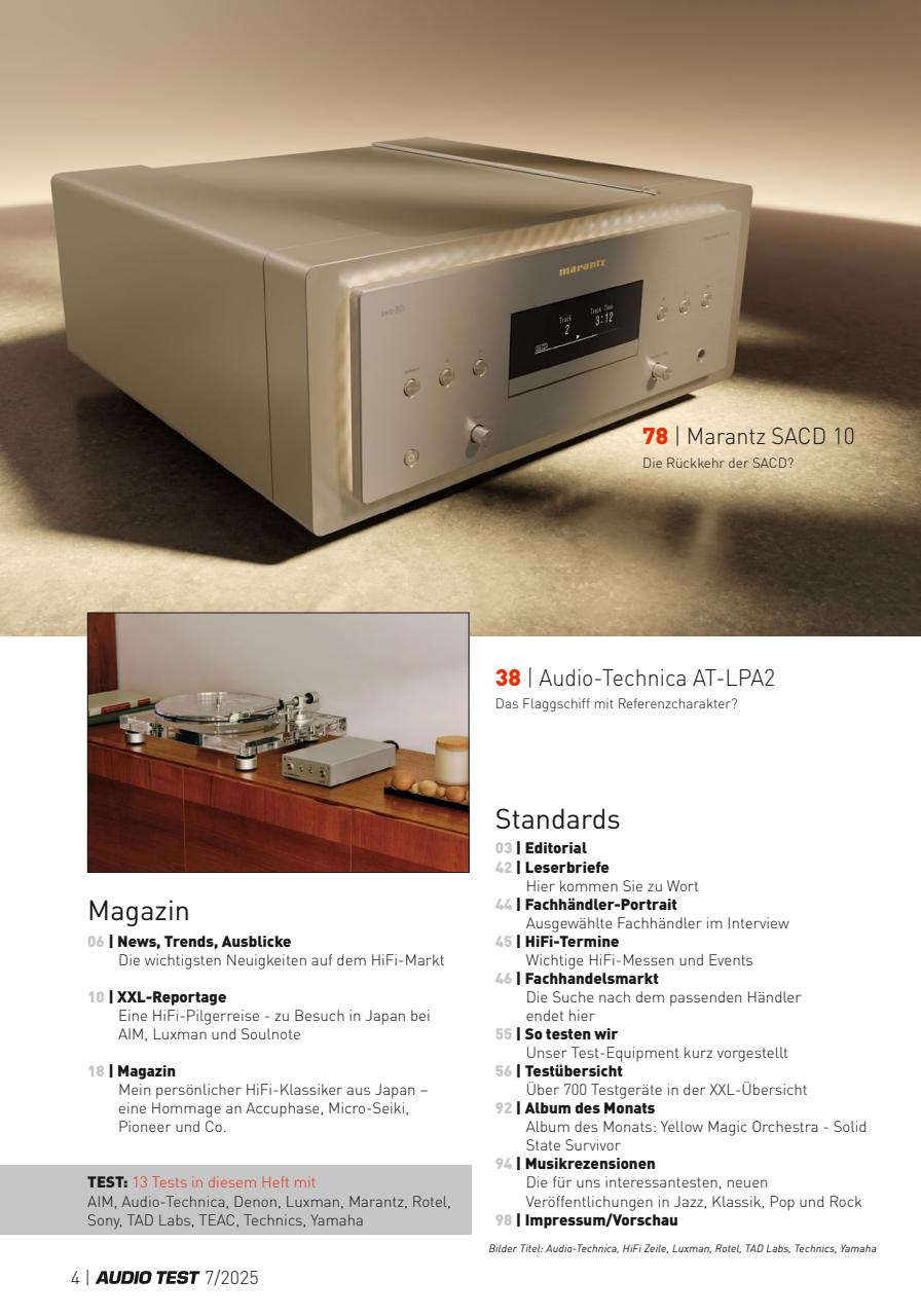 Audio Test Preview Pages