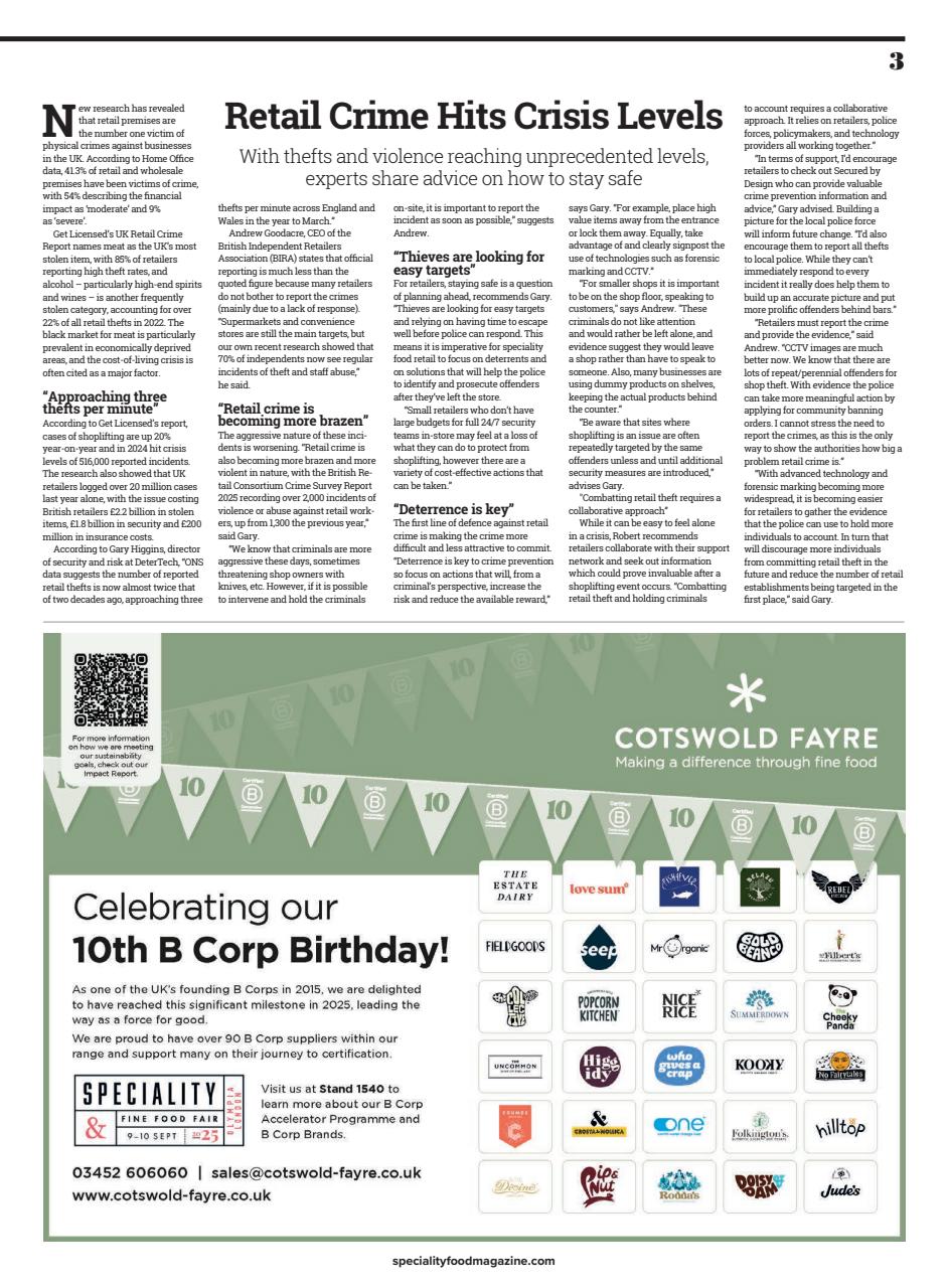Speciality Food Preview Pages