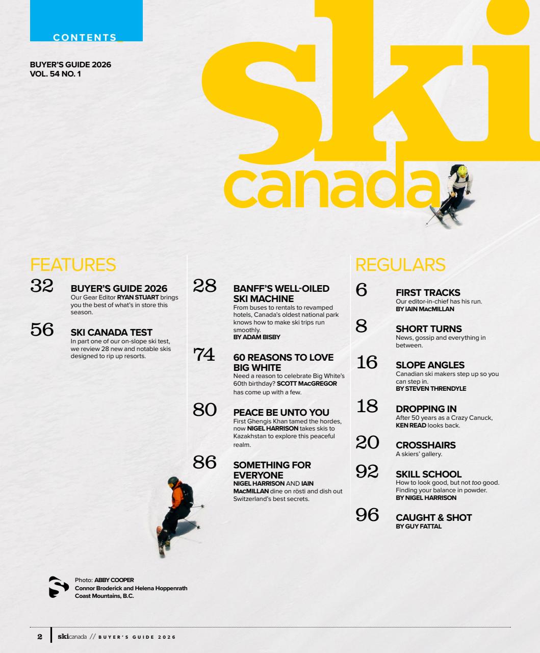 Ski Canada Preview Pages