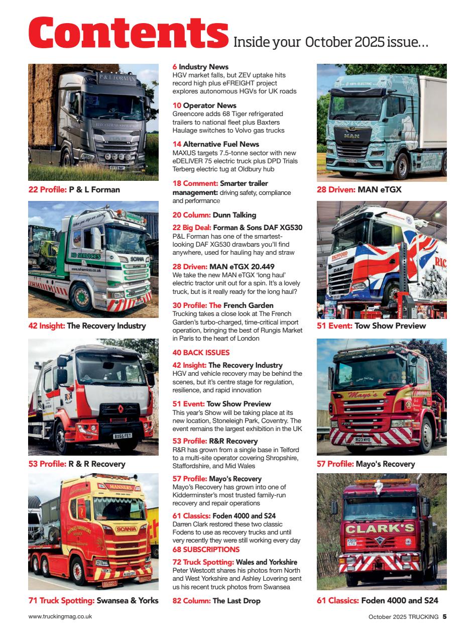 Trucking Magazine Preview Pages