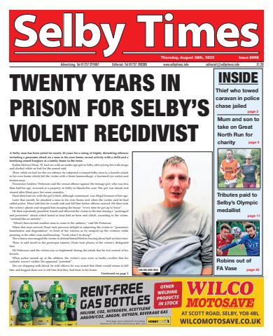 Selby Times issue August 28th 2025