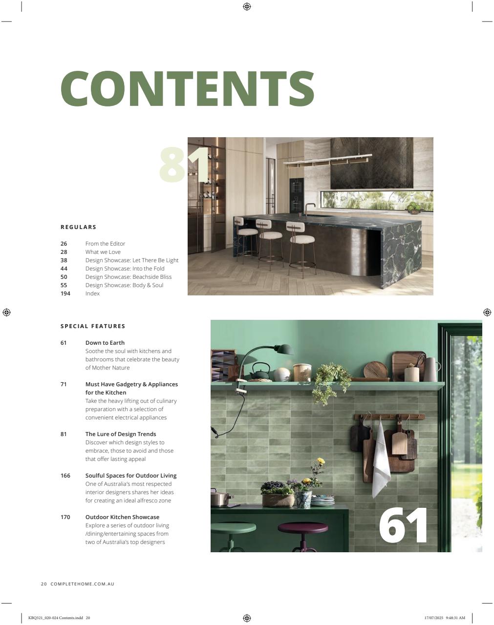 Kitchens & Bathrooms Quarterly Preview Pages