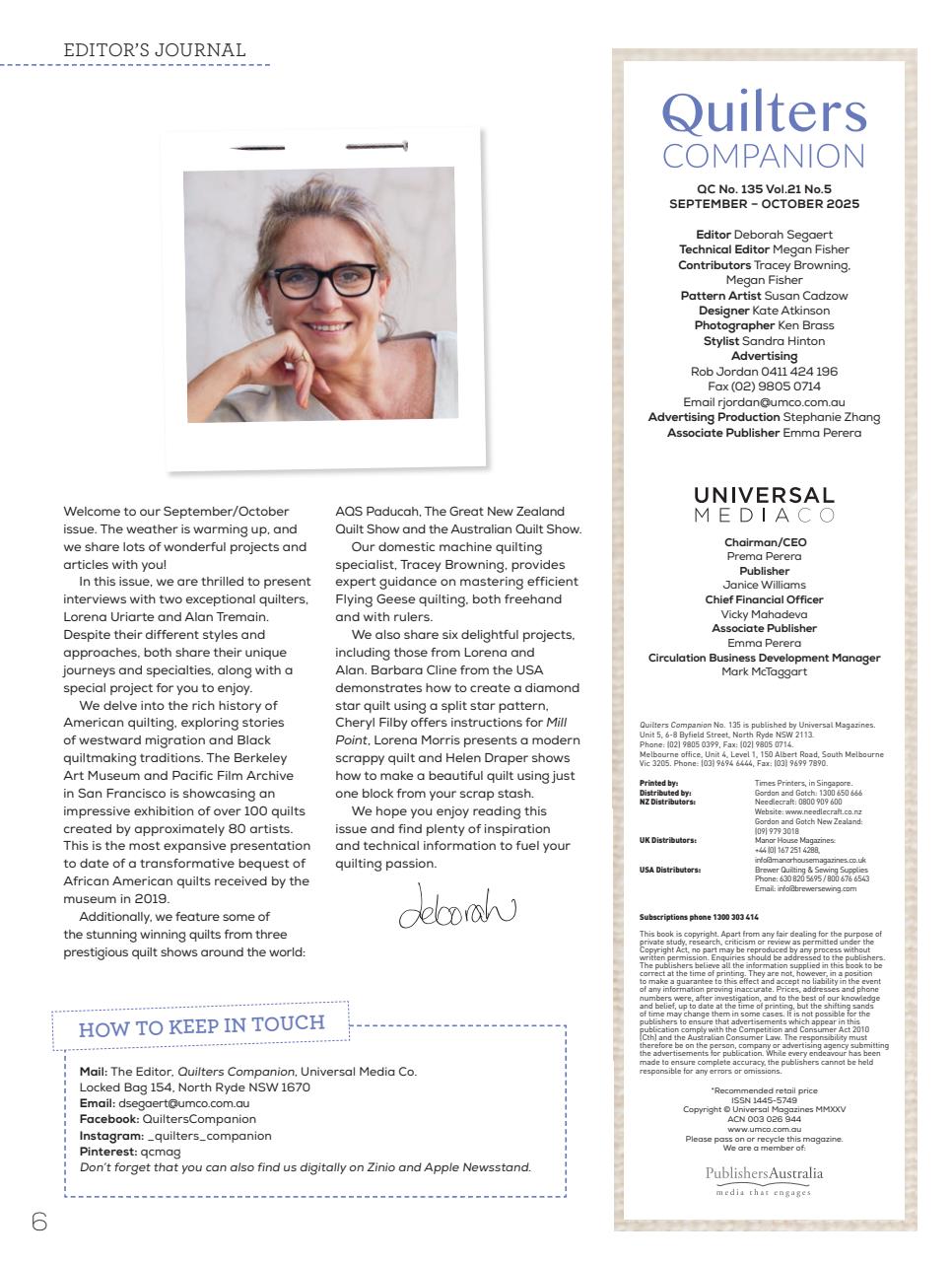 Quilters Companion Preview Pages