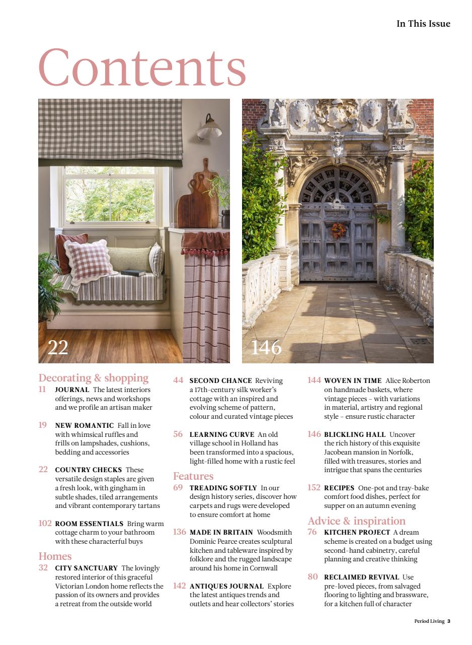Period Living Magazine Preview Pages