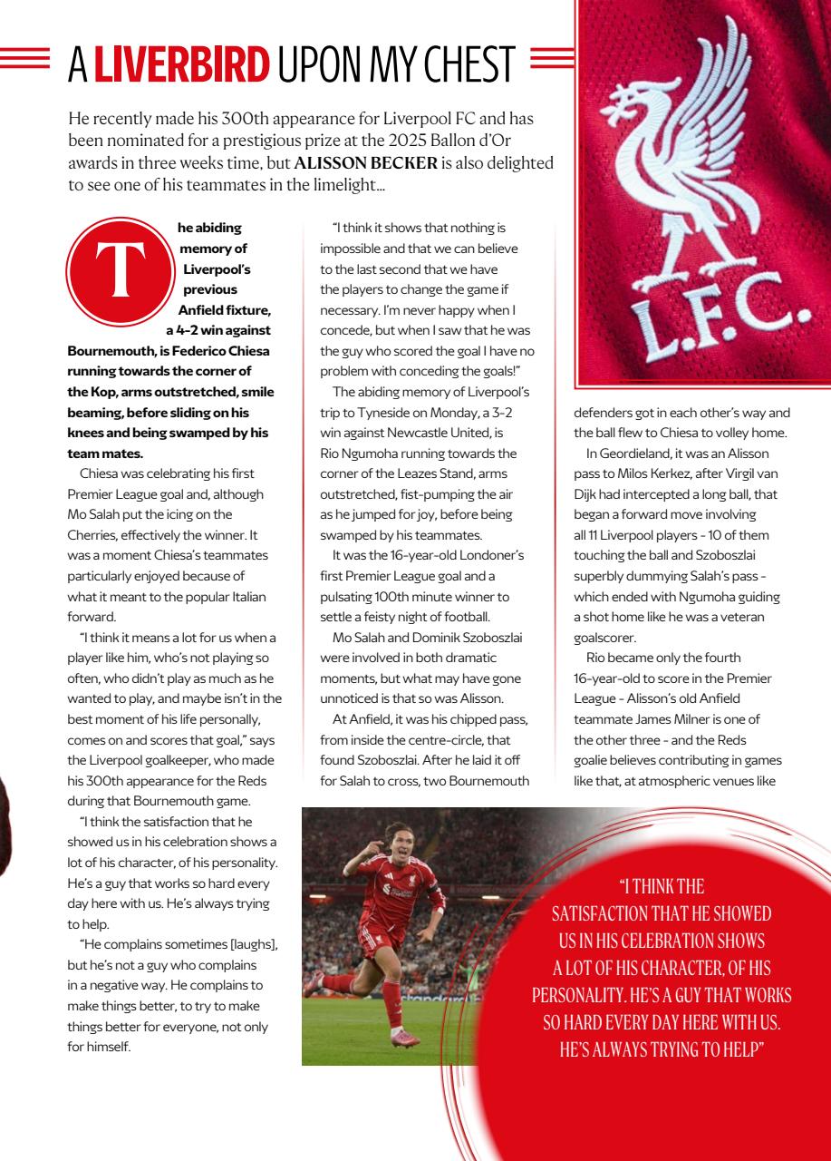Liverpool FC Programmes Preview Pages