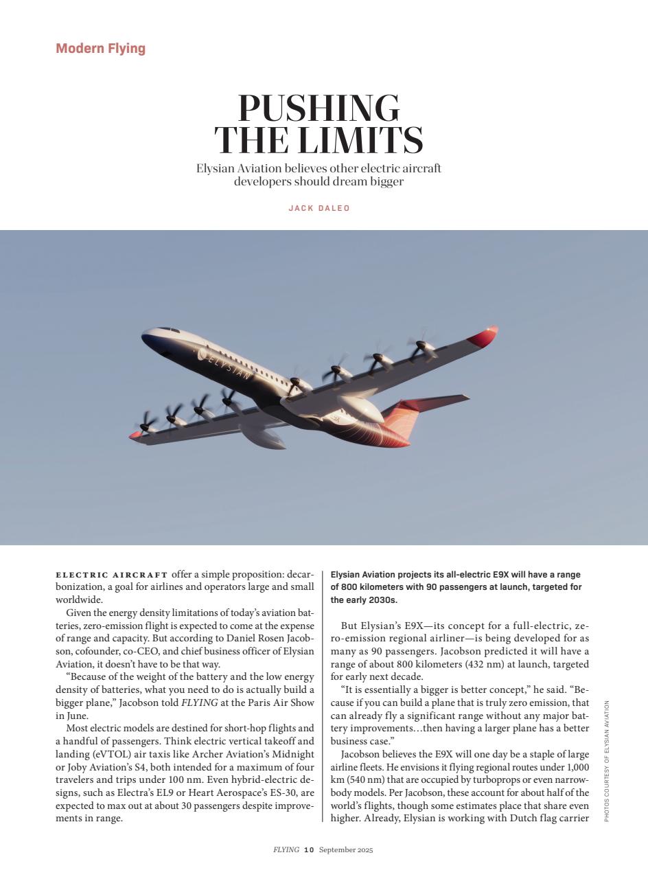 FLYING Magazine Preview Pages