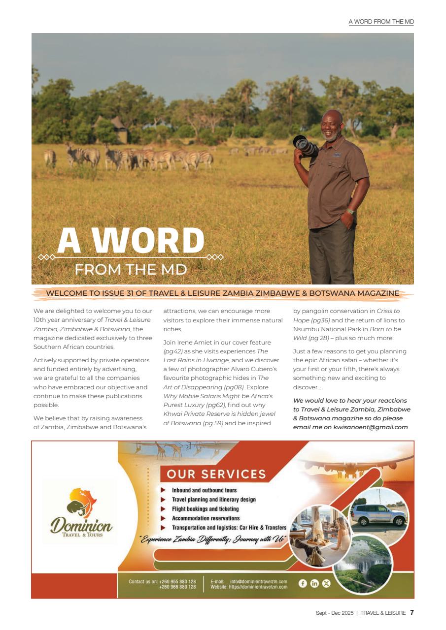 Travel & Leisure Zambia & Zimbabwe Preview Pages