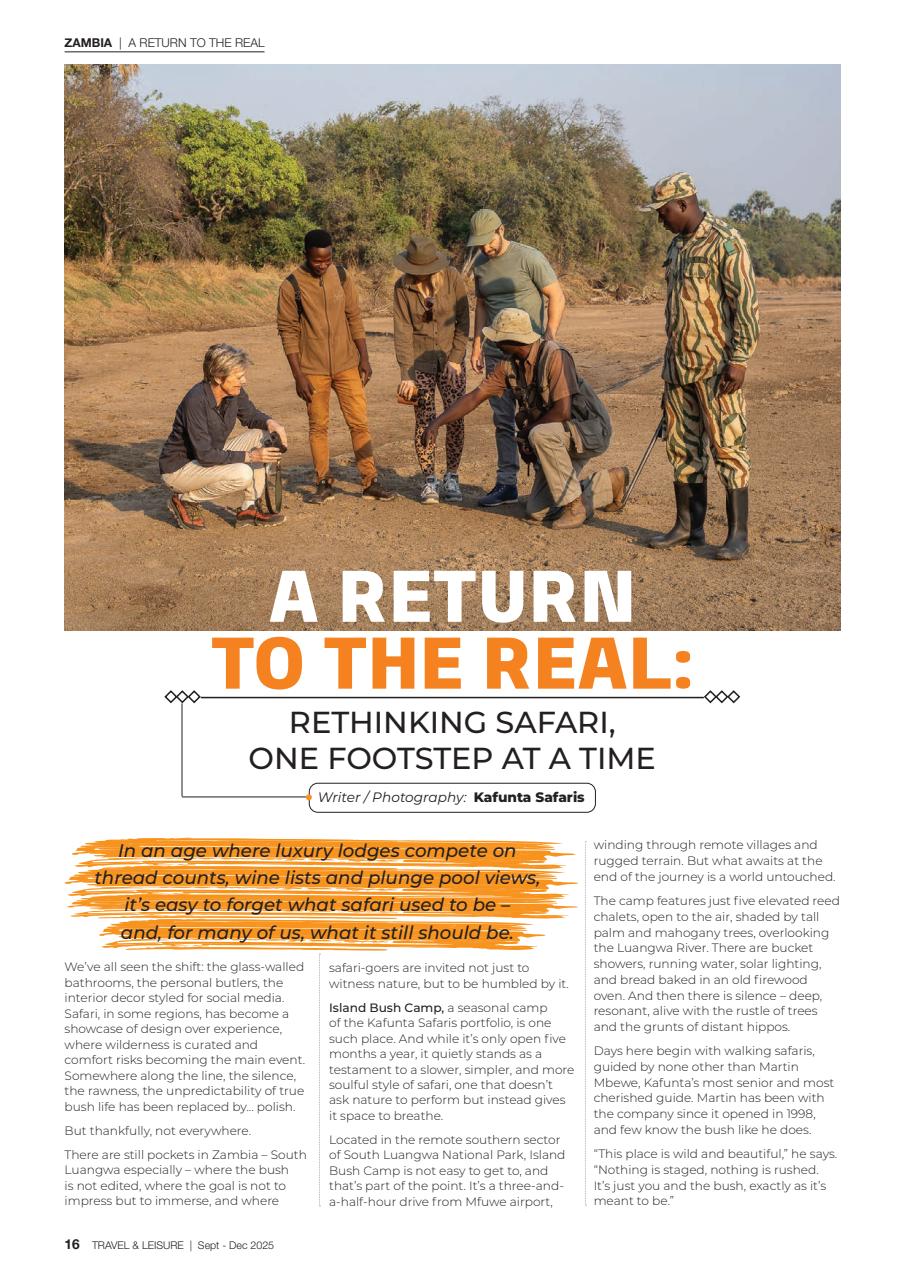 Travel & Leisure Zambia & Zimbabwe Preview Pages