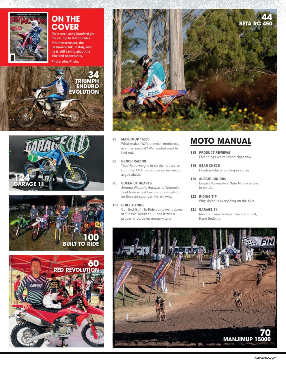 Dirt Action Preview Pages