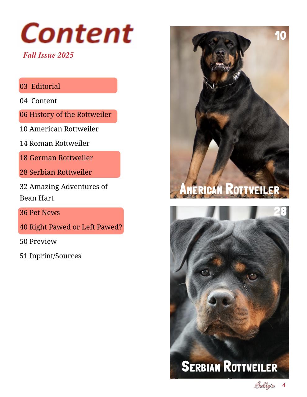 Bully’s - The Bulldog Magazine Preview Pages