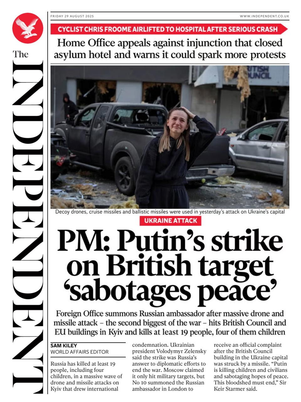 The Independent Daily Edition Newspaper Preview Pages