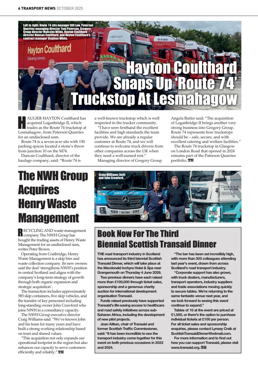 Transport News Preview Pages