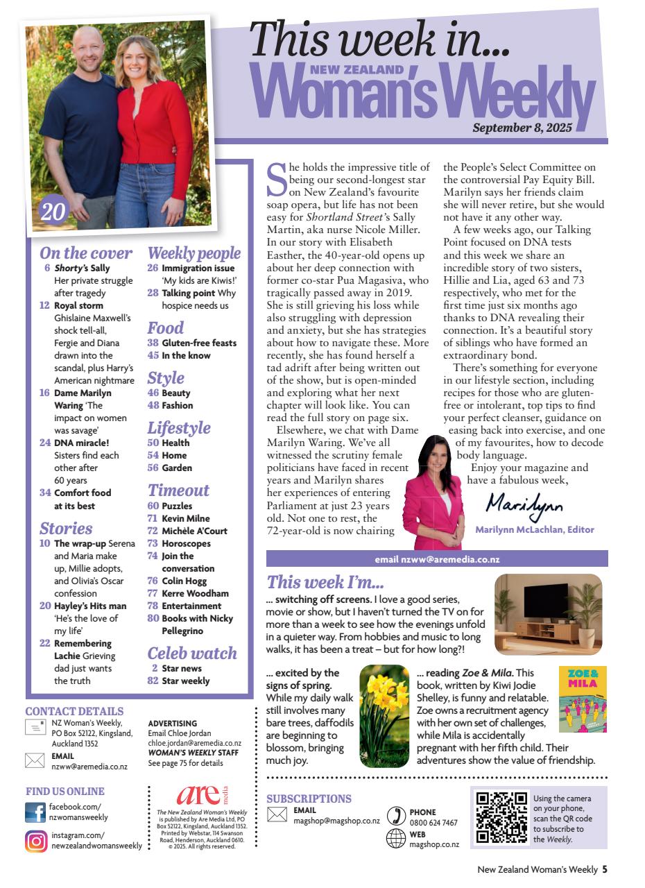 NZ Woman's Weekly Preview Pages