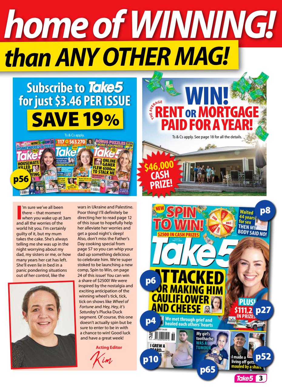 Take 5 Preview Pages