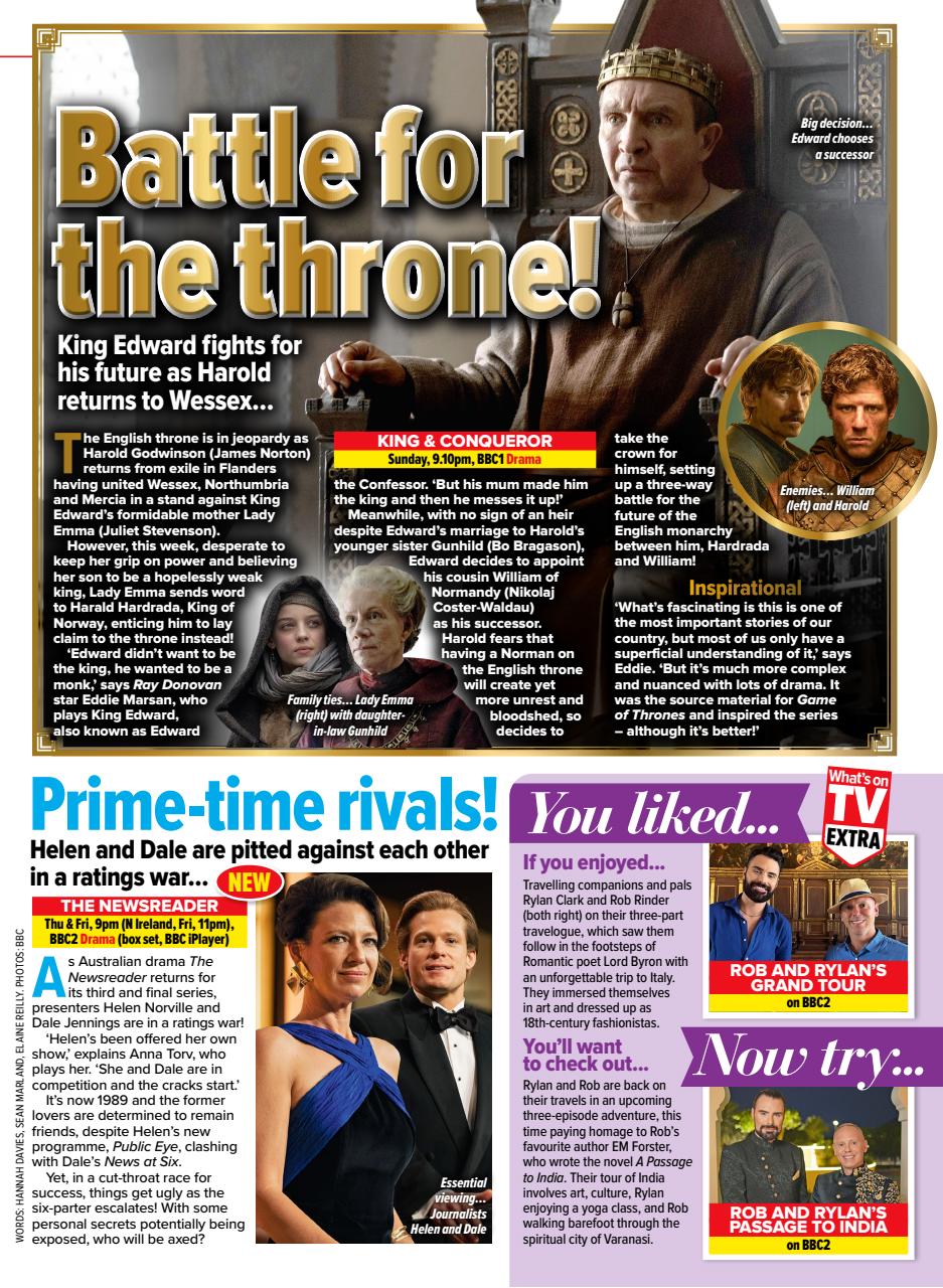 What's on TV Preview Pages