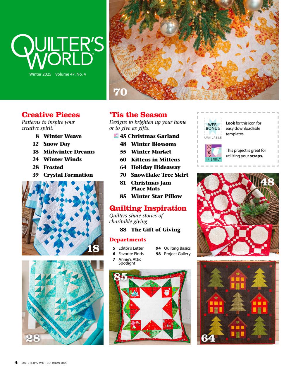 Quilter's World Preview Pages