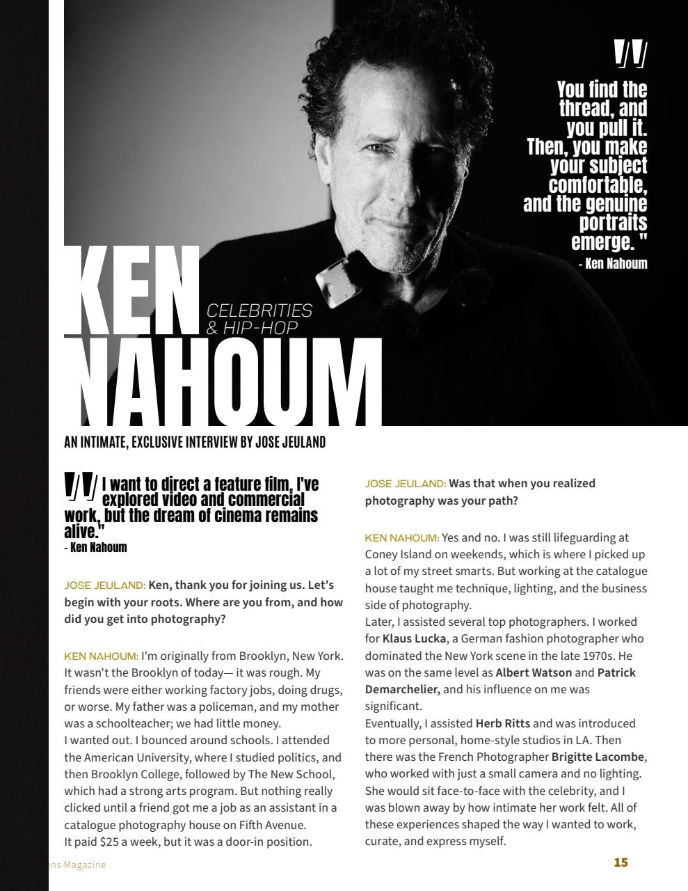 Lens Magazine Preview Pages