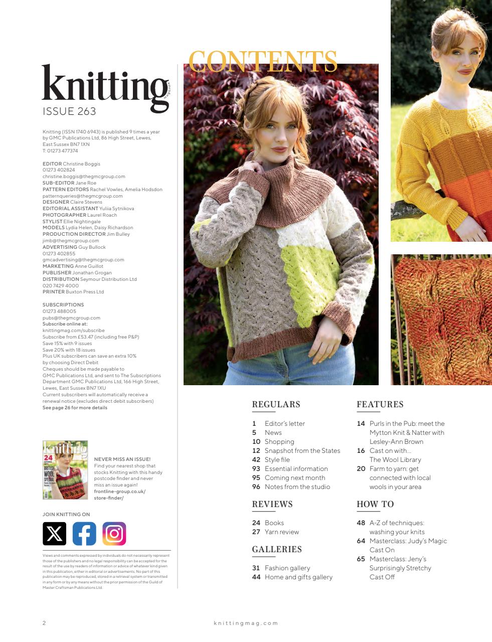 Knitting Preview Pages
