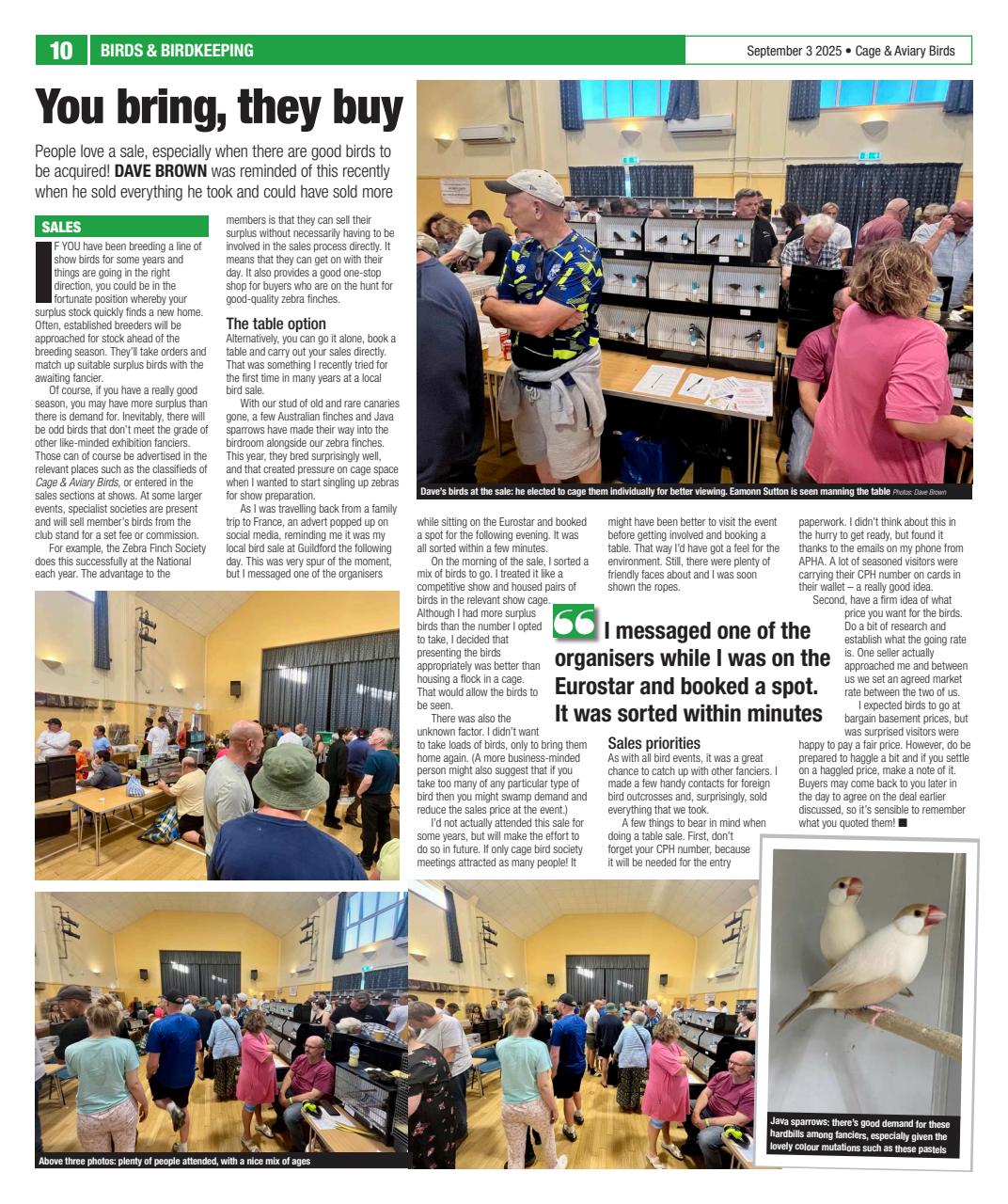 Cage & Aviary Birds Preview Pages