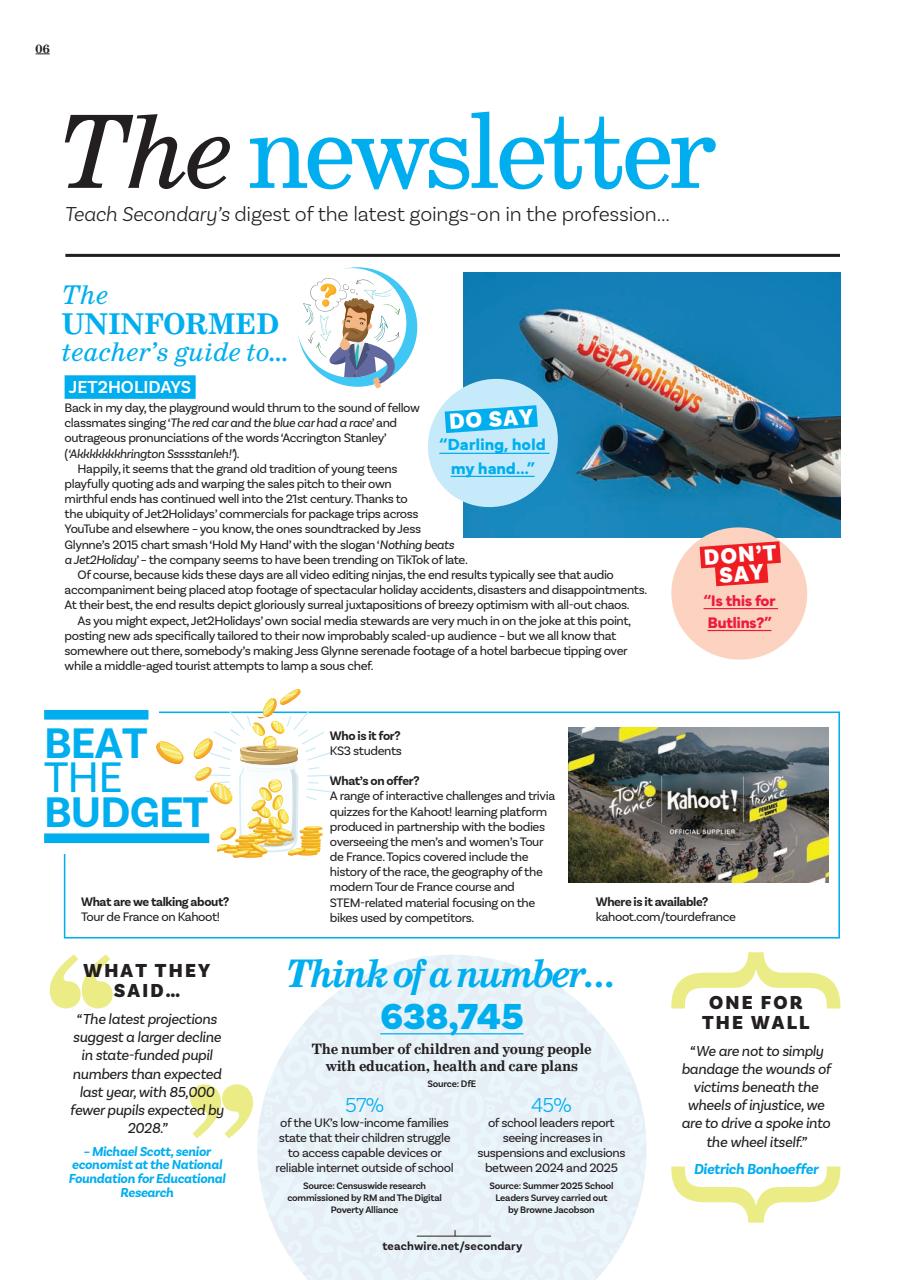 Teach Secondary Preview Pages