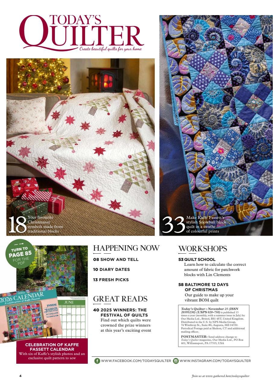 Today’s Quilter Preview Pages