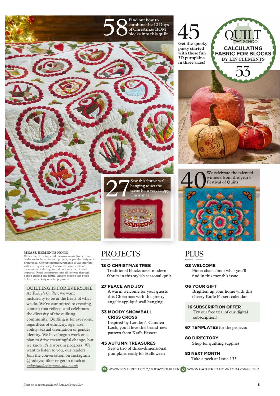Today’s Quilter Preview Pages