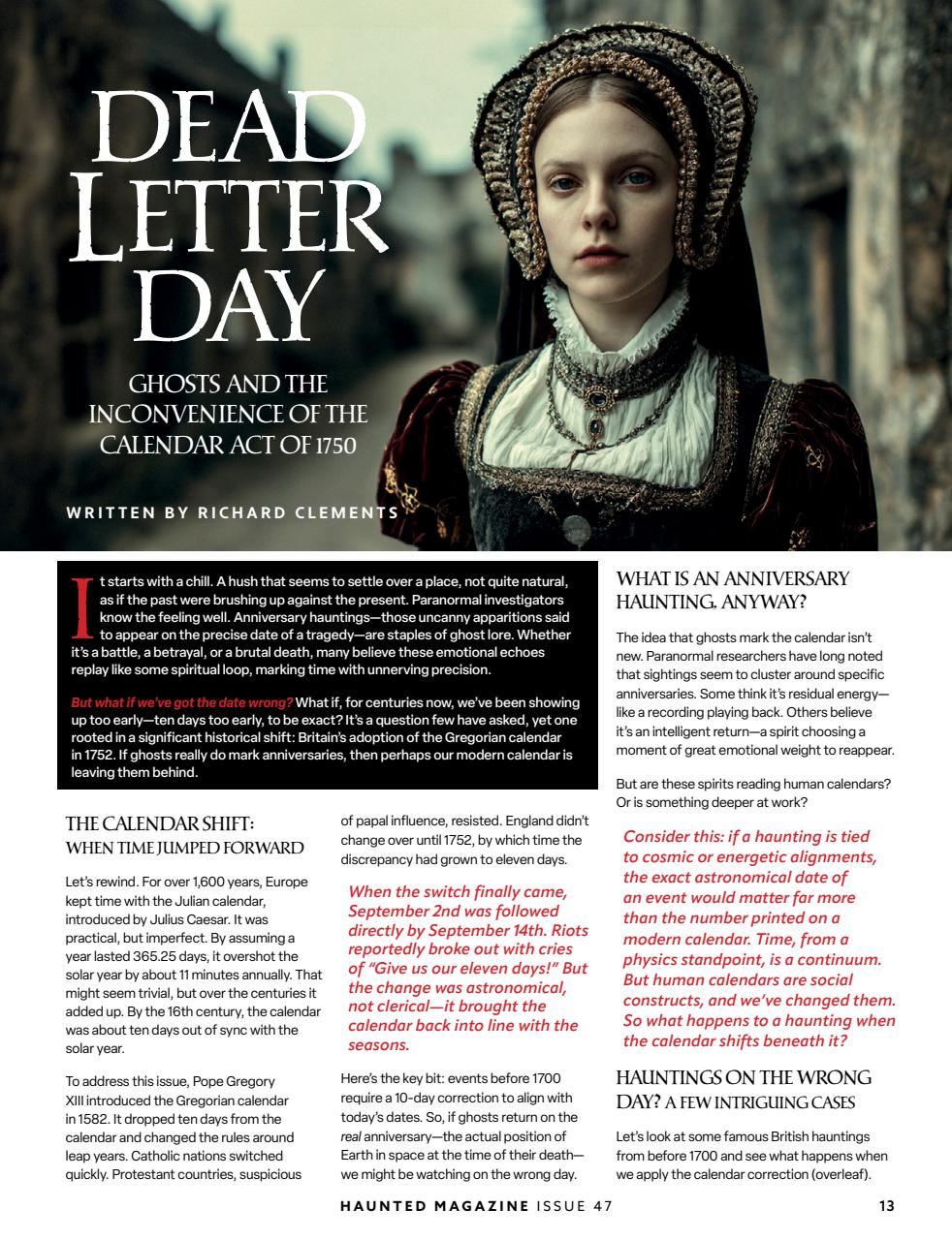 Haunted Magazine Preview Pages