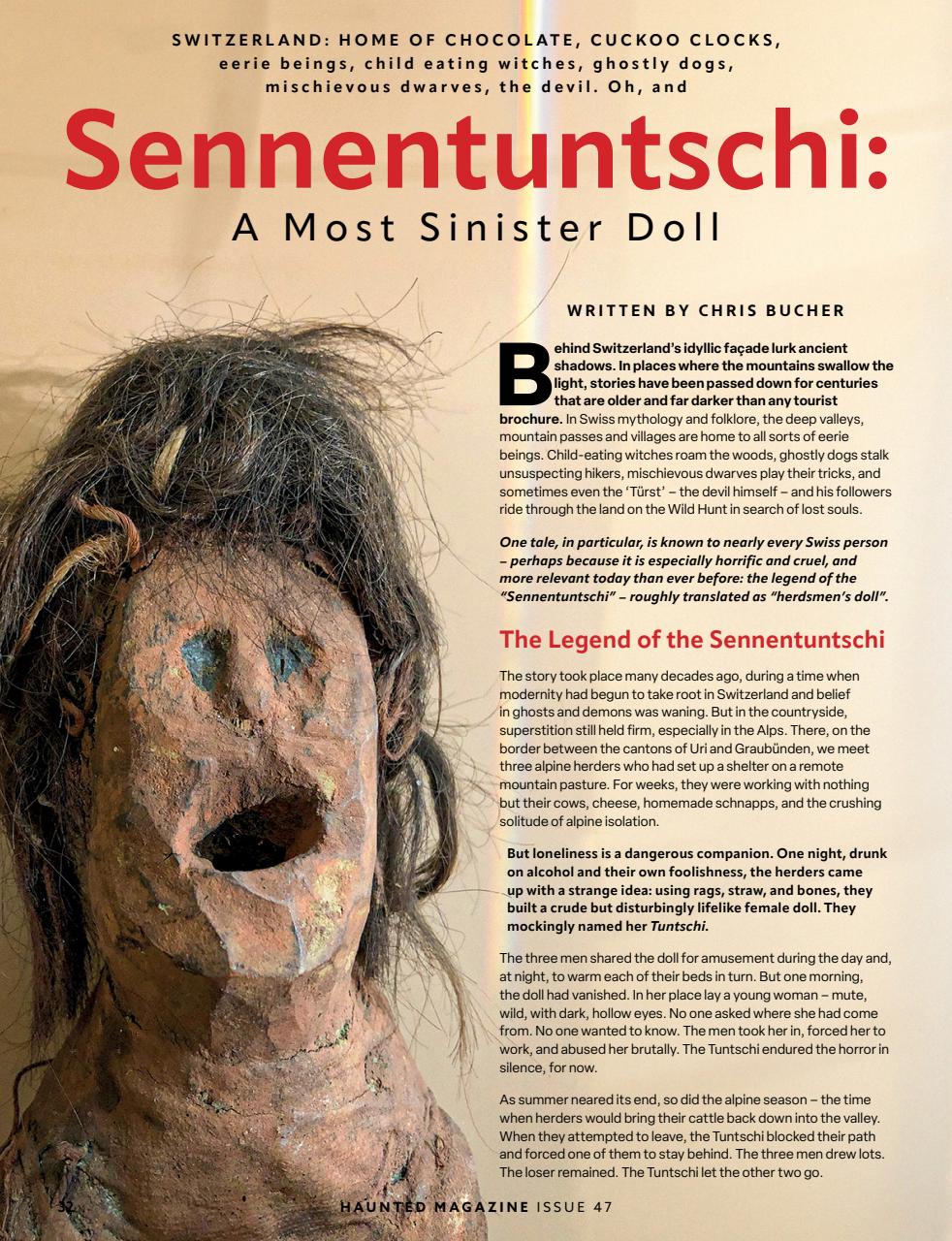 Haunted Magazine Preview Pages