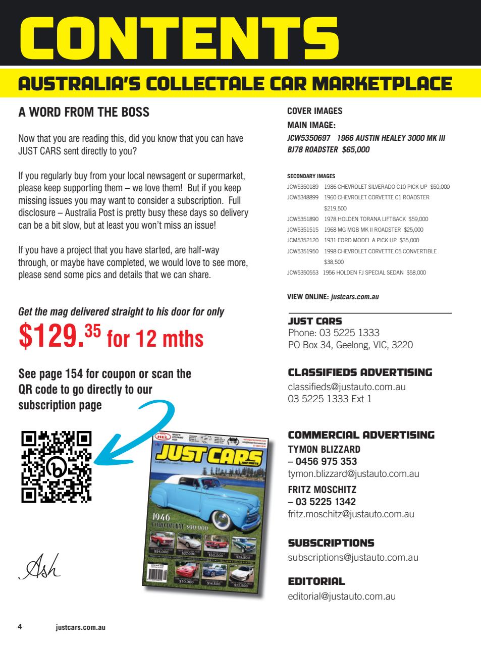 JUST CARS Preview Pages