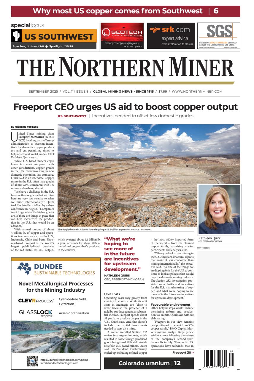 The Northern Miner Preview Pages