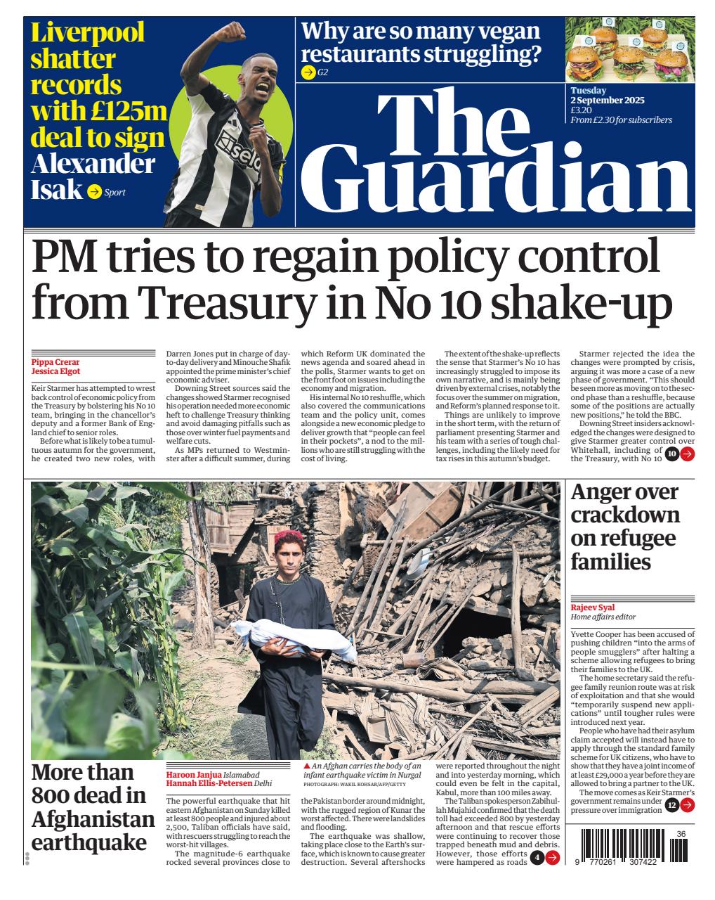 The Guardian Newspaper Preview Pages